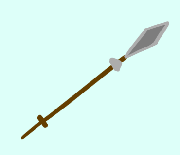 wooden spear